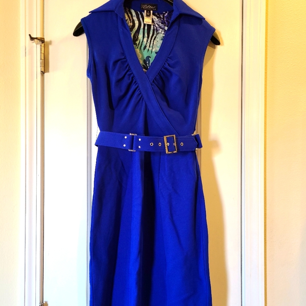 Royal blue casual Cache dress